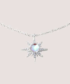 Sterling Silver Starburst Pendant Necklace - Your Personal Ray of Light